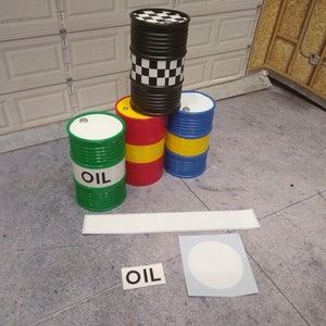 1/10 scale garage oil drum vinyl kits for drift and crawling