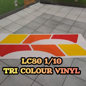 RC Crawler Lc80 RC land cruiser vinyl design for 1/10 Crawlers