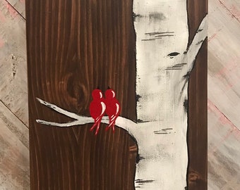 Carved initials tree | Etsy