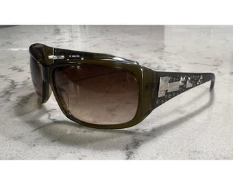 Vintage Jean Paul Gaultier SJP 545S Sunglasses Col 9HFS Dark Smoke Studded Y2K