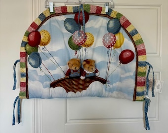 Rare Vintage Blue Jean Teddy Crib/Wall Decor - Excellent Condition 3D