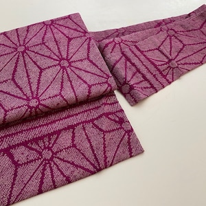 Kimono OBI belt for kimono, antique NAGOYA Obi purple Shibori from the 1920s