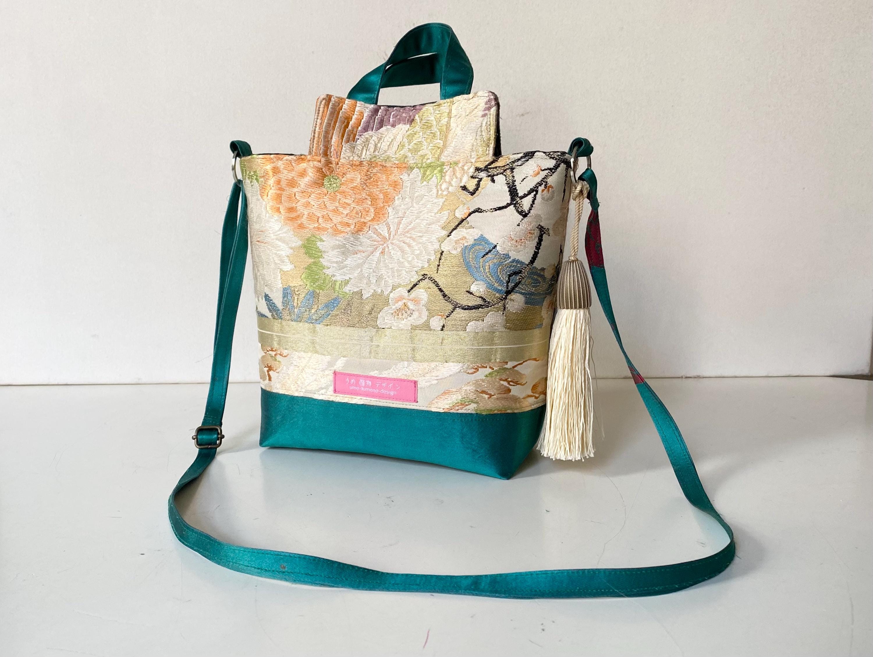 Borsa a tracolla in raso Italia