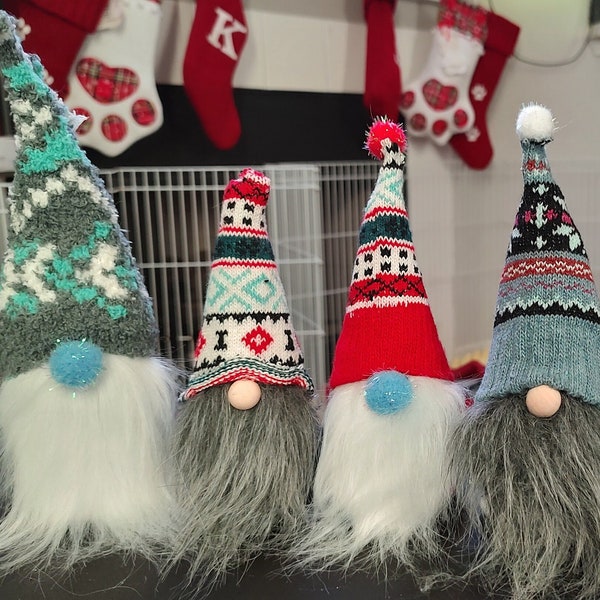 Handmade Gnomes Sock Gnomes Shelf Decor or Tiered Tray Customoziable