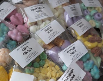 Wax Melt Sample Bags Assorted Shapes Handmade Soy Wax Melts Non Toxic Food Wax Melts for Warmers Home Fragrance Gift for Her Variety Gifts