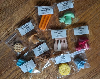 Mystery Wax Melt Bundle Soy Wax Melts Sampler Gift Box Home Fragrance Variety Pack Valentine's Gift Set Stocking Stuffer Food Wax Melts Bulk