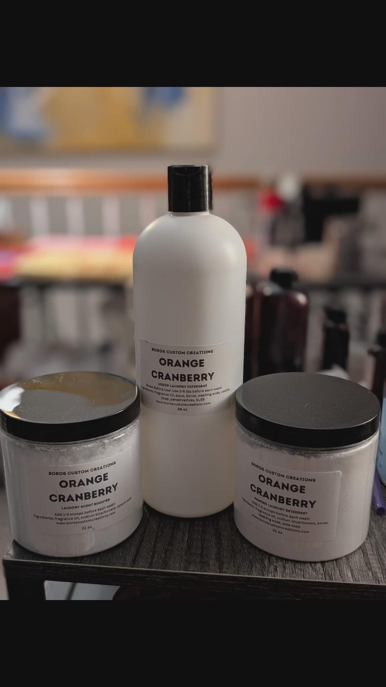 Natural Laundry Detergent & Scent Booster Bundle Non Toxic Laundry Soap Handmade Laundry Powder Liquid Detergent Fresh Scents Laundry Hack