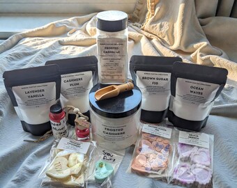 Paquete misterioso de fragancias para el hogar, cuidado natural del hogar, hogar acogedor y limpieza, set de regalo para ella, regalo de inauguración de la casa de San Valentín, caja misteriosa de cuidado personal