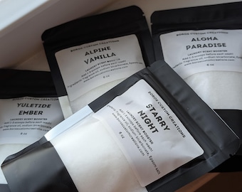 Seasonal Laundry Scent Booster Sample Size 6 oz Laundry Scent Additive Natural Non Toxic Fabric Softener Pet Safe HE Washer Friendly Laundry