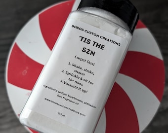 Seasonal Scented Carpet Freshener & Upholstery Deodorizer  Non-Toxic Home Cleaning Carpet Freshener Scented Carpet Powder Carpet Dust 10 oz