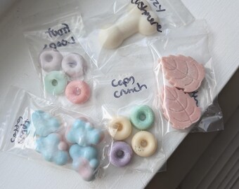 Mini Wax Melt Bags Assorted Shapes Scents Handmade Soy Wax Melts Non Toxic Food Wax Melts for Warmers Gift Set Home Fragrance Gift Samples