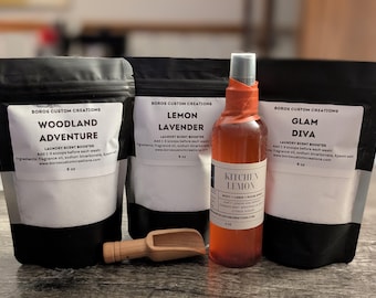 Laundry Scent Booster and Room Spray Set Non Toxic Laundry Freshener Gift Set Laundry Layering Non Toxic Cleaning Bundle Fabric Softener