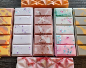 Snap Bar Wax Melt Bundle Strong Scented Soy Wax Melts Handmade Non Toxic Wax Melts Long Lasting Home Fragrance