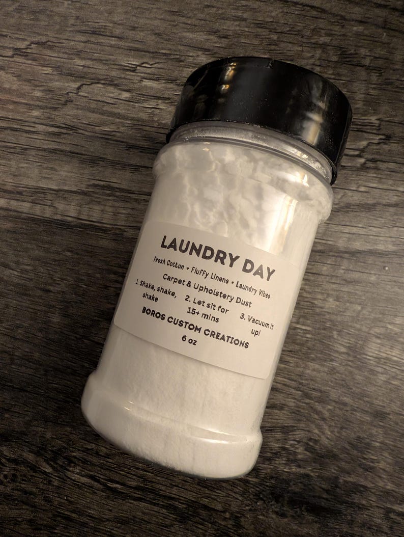 Natural Carpet Freshener Odor Eliminator Upholstery Deodorizer (6 oz) Non Toxic Cleaning Car Accessory Carpet Refresher Powder Dust Gym Shoe