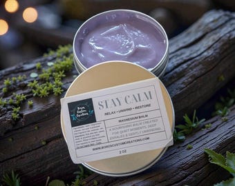 Magnesium Balm Concentrated Body Balm for Sleep Muscle Relaxation Sore Muscles Pain Relief Self Care Night Routine 2 oz Topical Magnesium