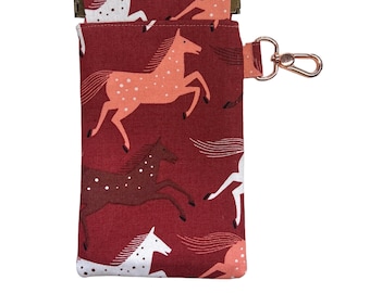 Flex frame large horses glasses & sunglasses phone case/pouch