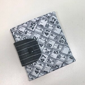 Cartera de tela plegable cinta métrica bolso de bolsillo wallet