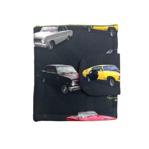 Wallet bifold vintage cars pocket fold over purse retro vehicles