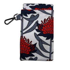 Flexbåge Jocelyn Proust Waratah blommor glasögon- och solglasögonfodral/telefonfodral