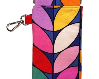 Flex frame large coloured abstract leaves glasses & sunglasses phone case/pouch