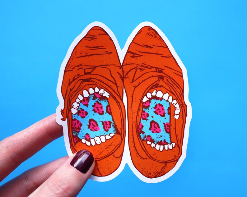 Im Hungry Sticker Shoes Phone Decal White Pop Art - Etsy