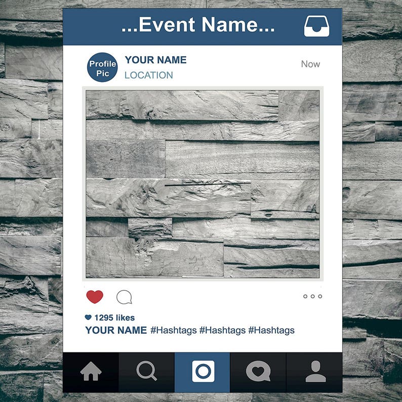 Social Media Selfie Board/frame - Etsy