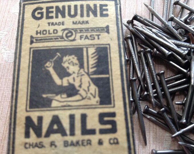1 Box of Vintage Nails Etsy