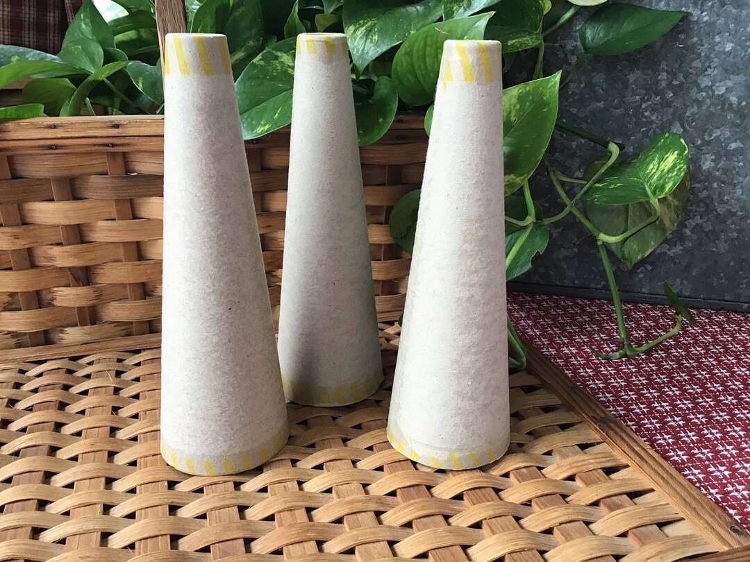 3 Cardboard Cones, Empty Yarn Cones, 9 Tall Etsy