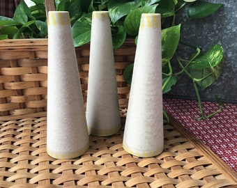 3 Cardboard Cones, Empty Yarn Cones, 9" Tall