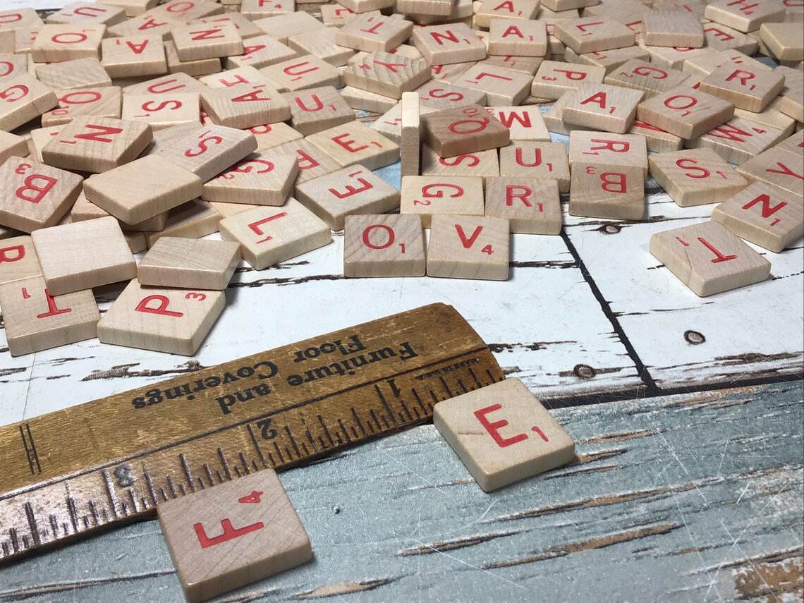 Vintage Scrabble Anagram Letter Tiles 180 Etsy