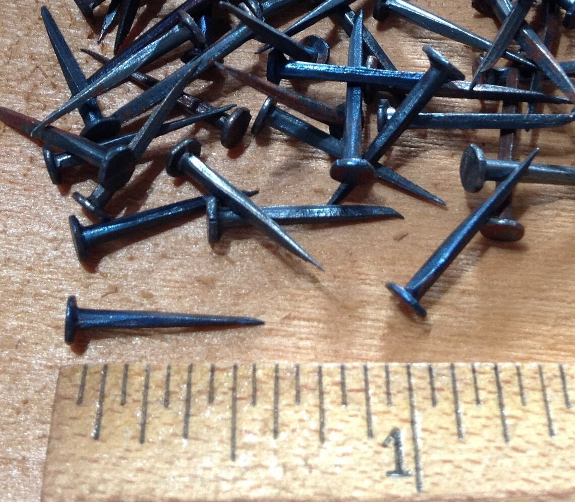 50 Lace Tack Nails 5/8 Rusty Blued Tacks Etsy