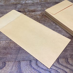 20 Vintage Kraft Coin Envelopes for Junk Journals, Scrapbooking
