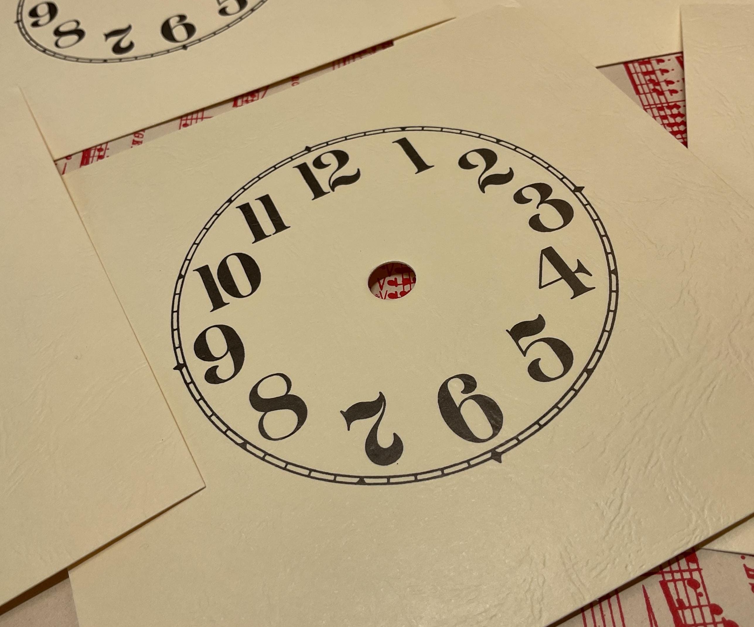 Paper Clock Faces for Junk Journals - Etsy