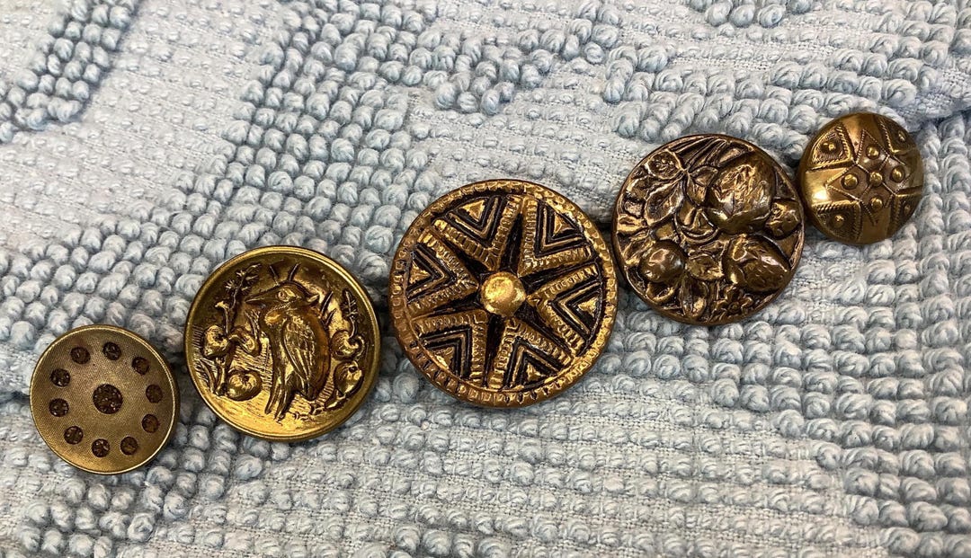 Metal Decorative Buttons, as Shown, as Found - Etsy