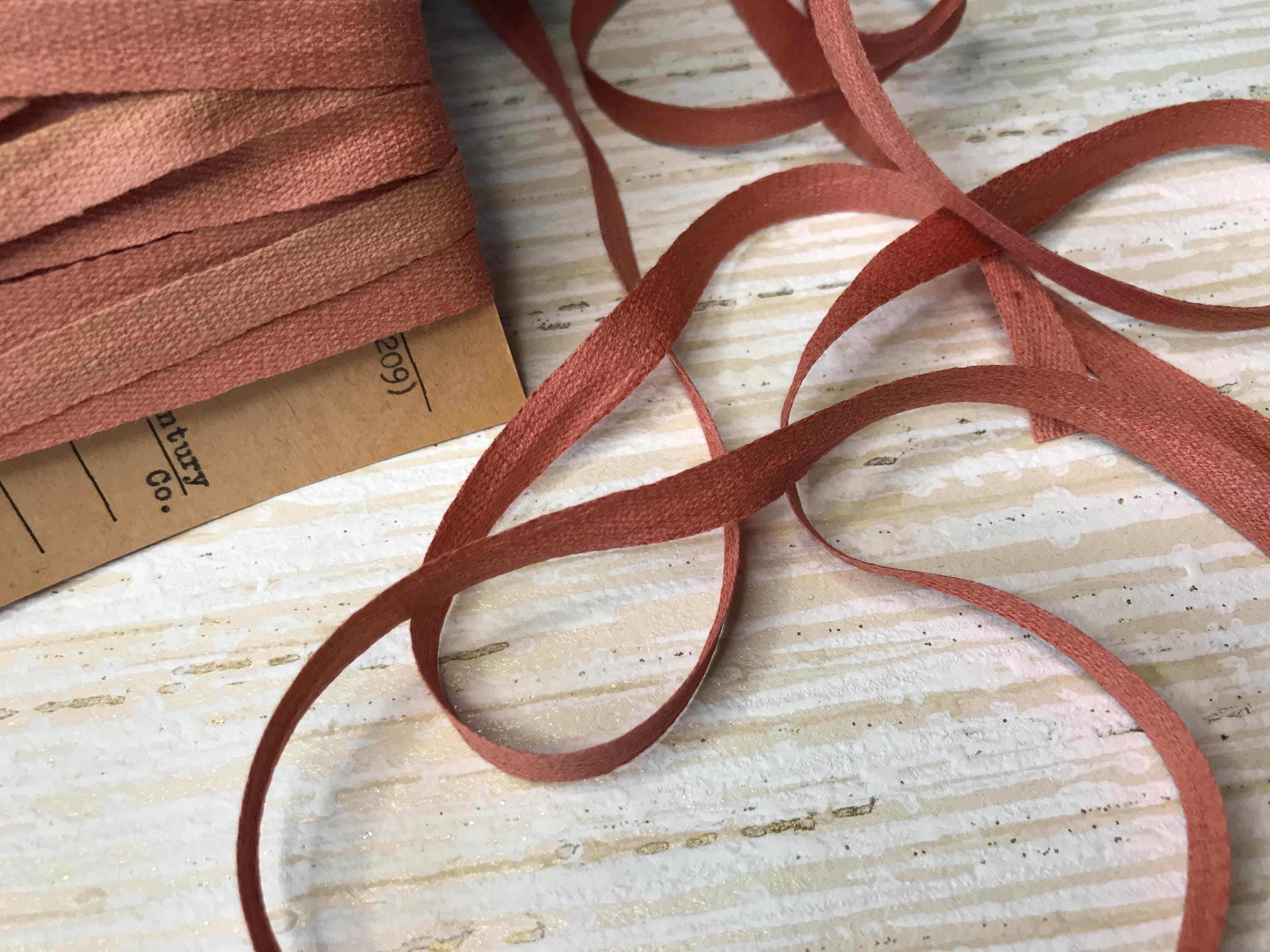 Peach Ribbons 5 Yards Vintage Pretty Peach Ribbon for Junk Journals, Slow Stitching ...