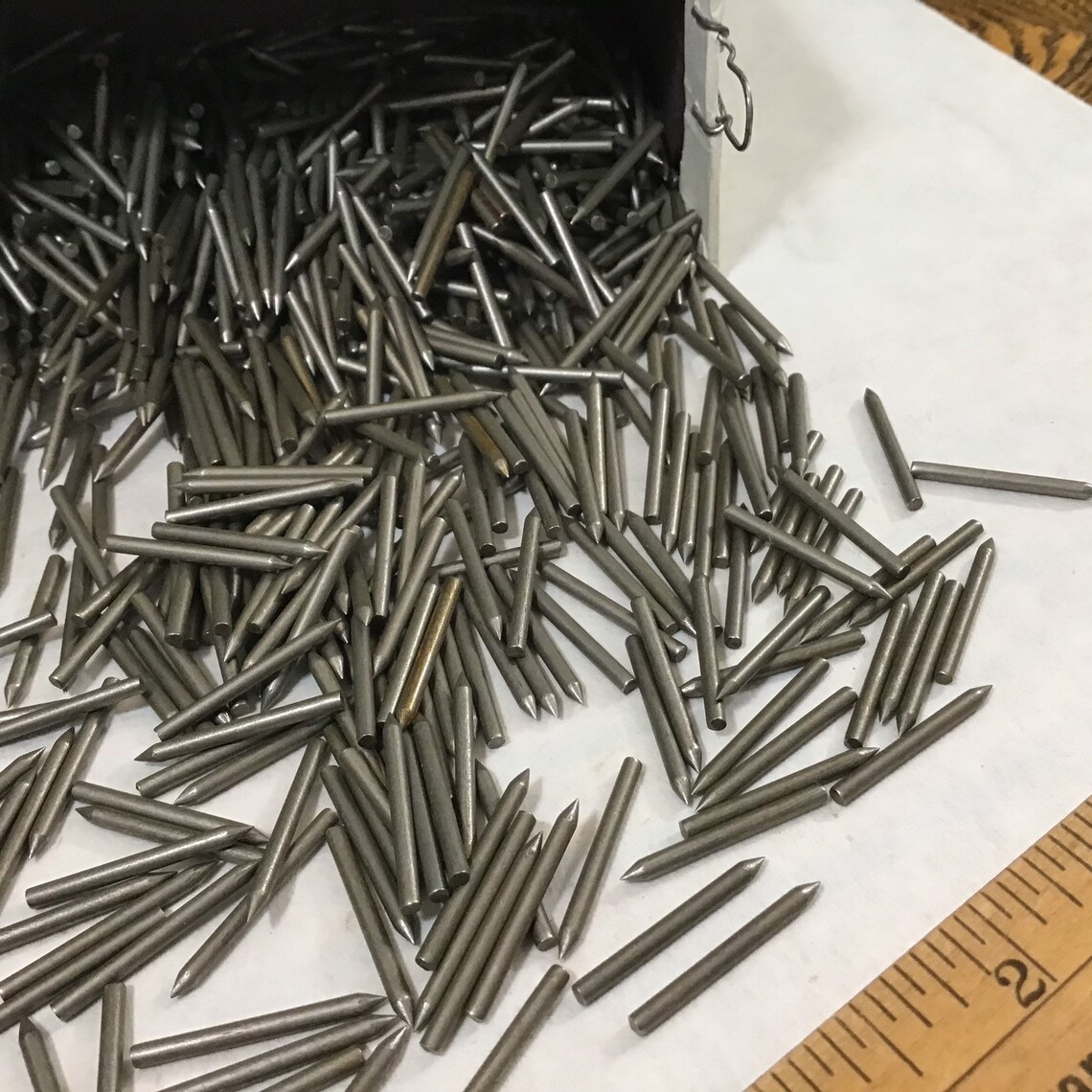 50 Vintage 3/4 Headless Brad Nails Etsy