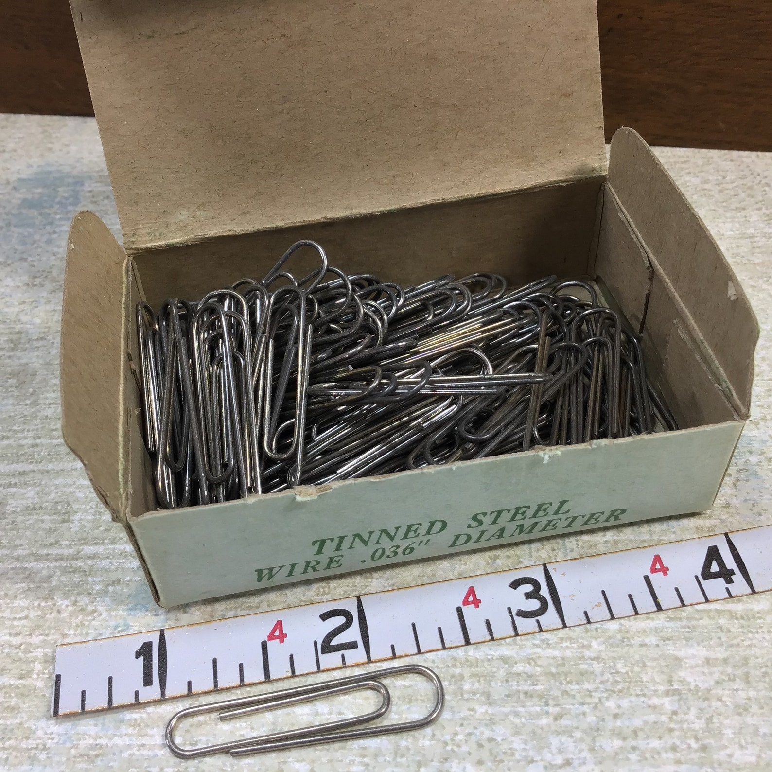 1 Box of Vintage Noesting Paper Clips Gem Clips with a Lovely Etsy