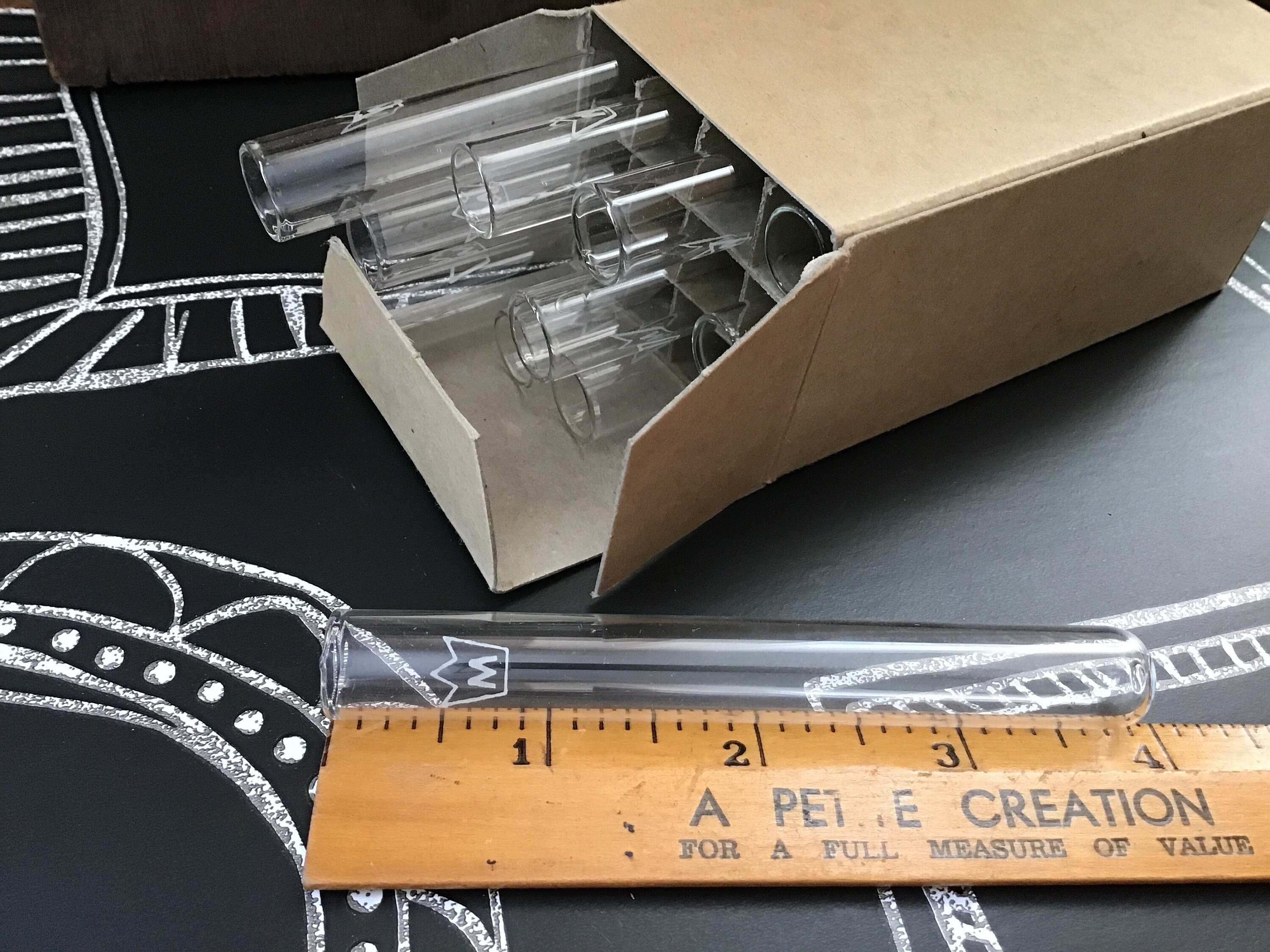 Box of 12 Test Tubes 4 NOS Test Tubes Etsy