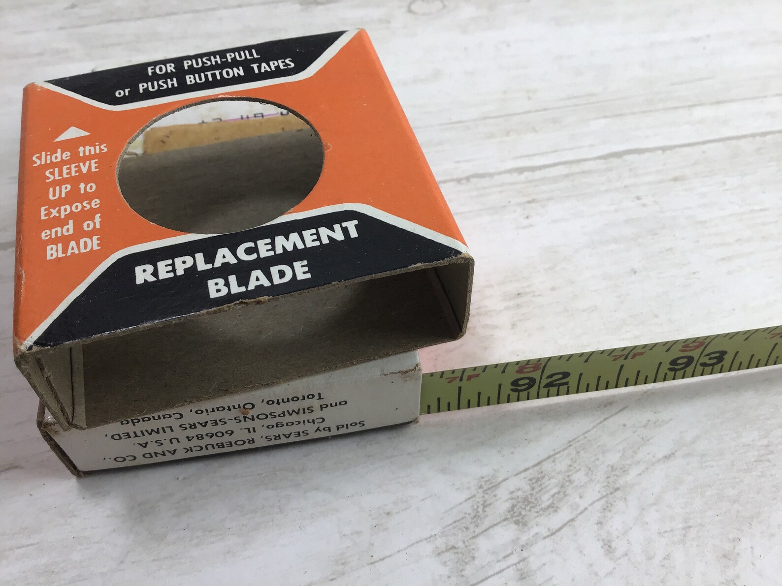 1 NOS Measuring Tape Replacement Blade 1/2 x 8 Yellow Etsy