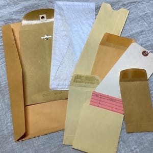 Envelope Variety Pack for Junk Journals: 10 Vintage Envelopes/Pockets/Cards/Tags Scrapbooking and Paper Crafts