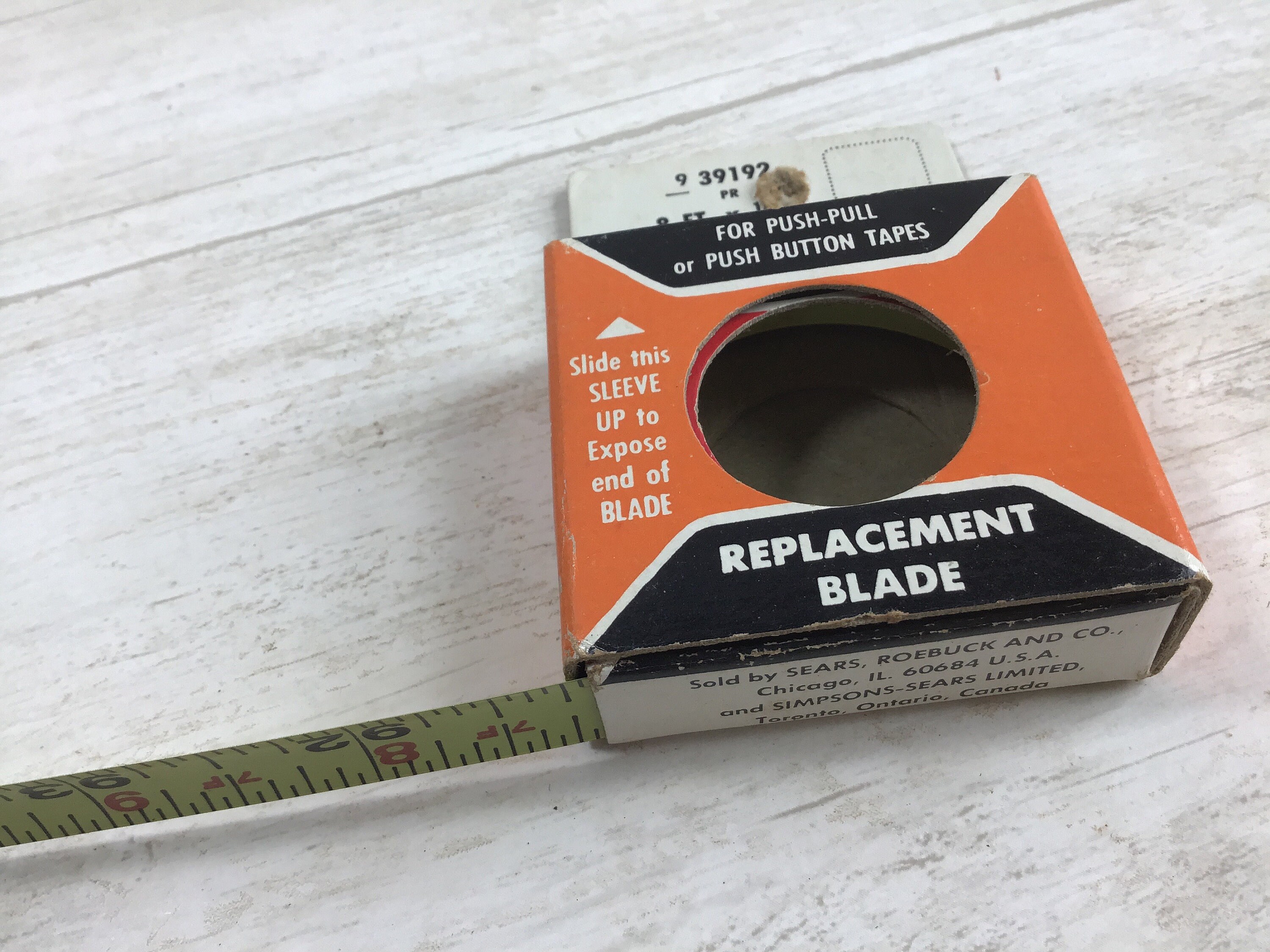 1 NOS Measuring Tape Replacement Blade 1/2 x 8 Yellow Etsy