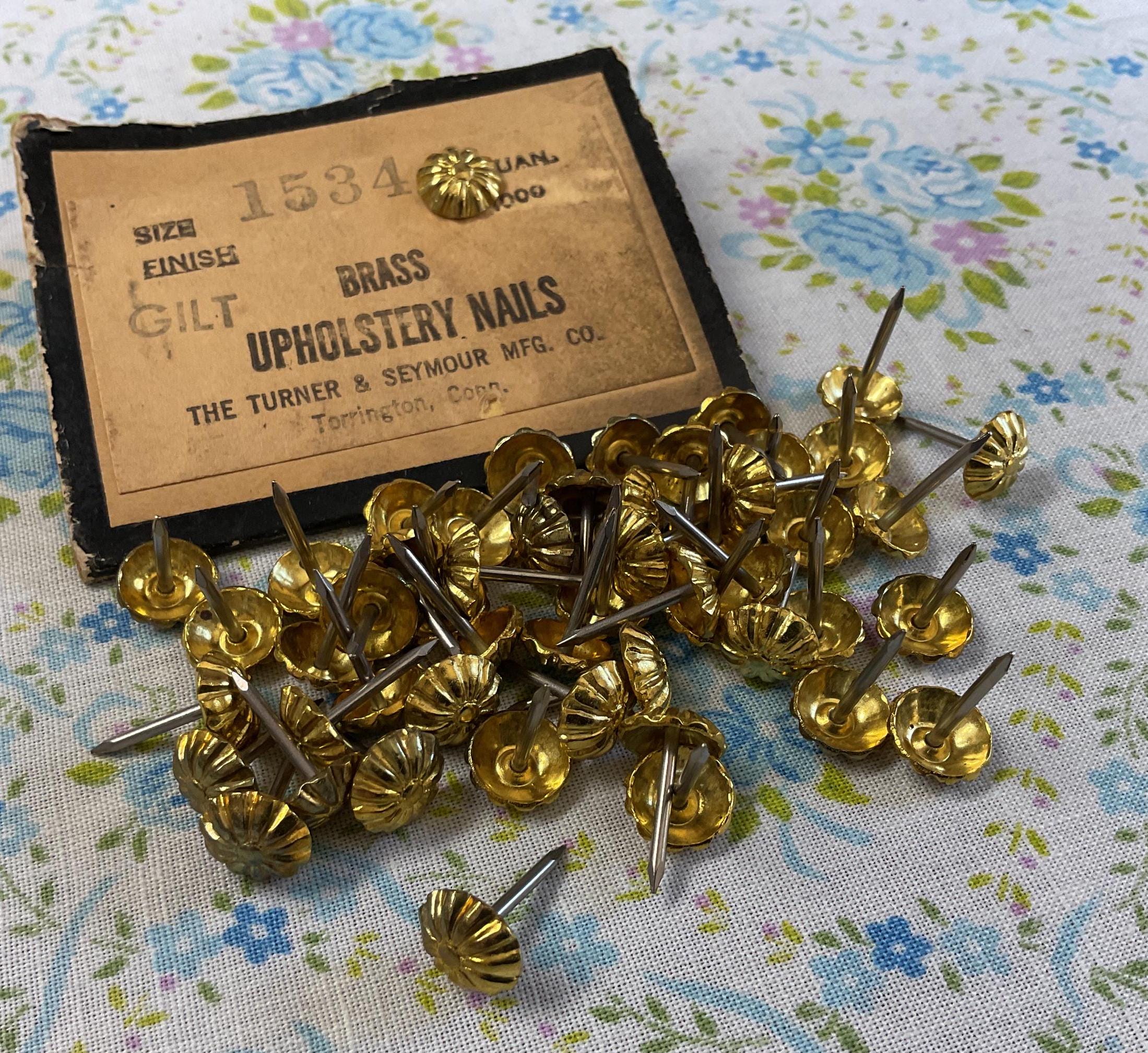 Amtac Decorative Brass Upholstery Nails Amtac Decorative Brass Upholstery Nails