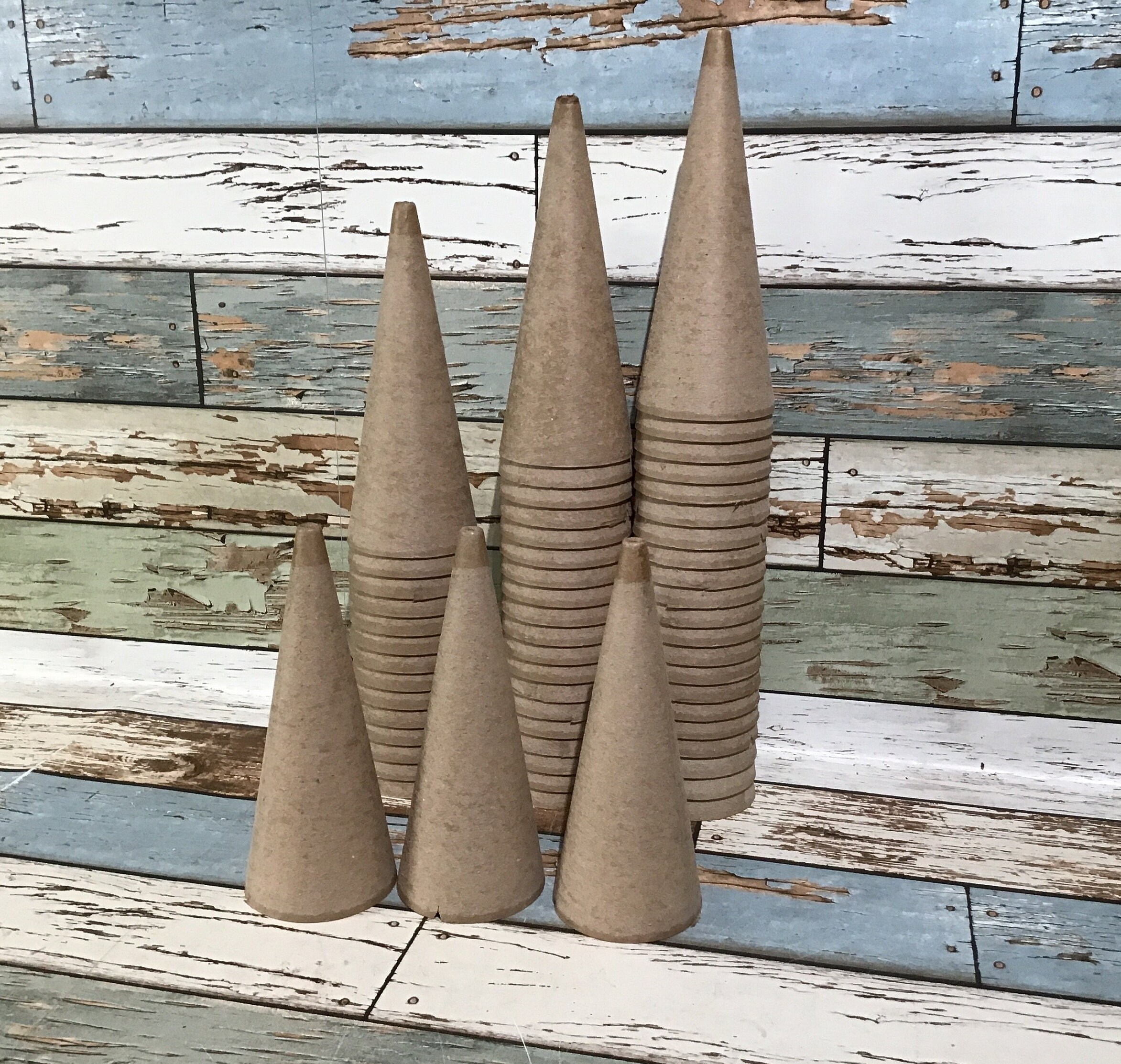 Styrofoam Cones - Paper Mache Cones - Clear Plastic Cones - Craft Cones