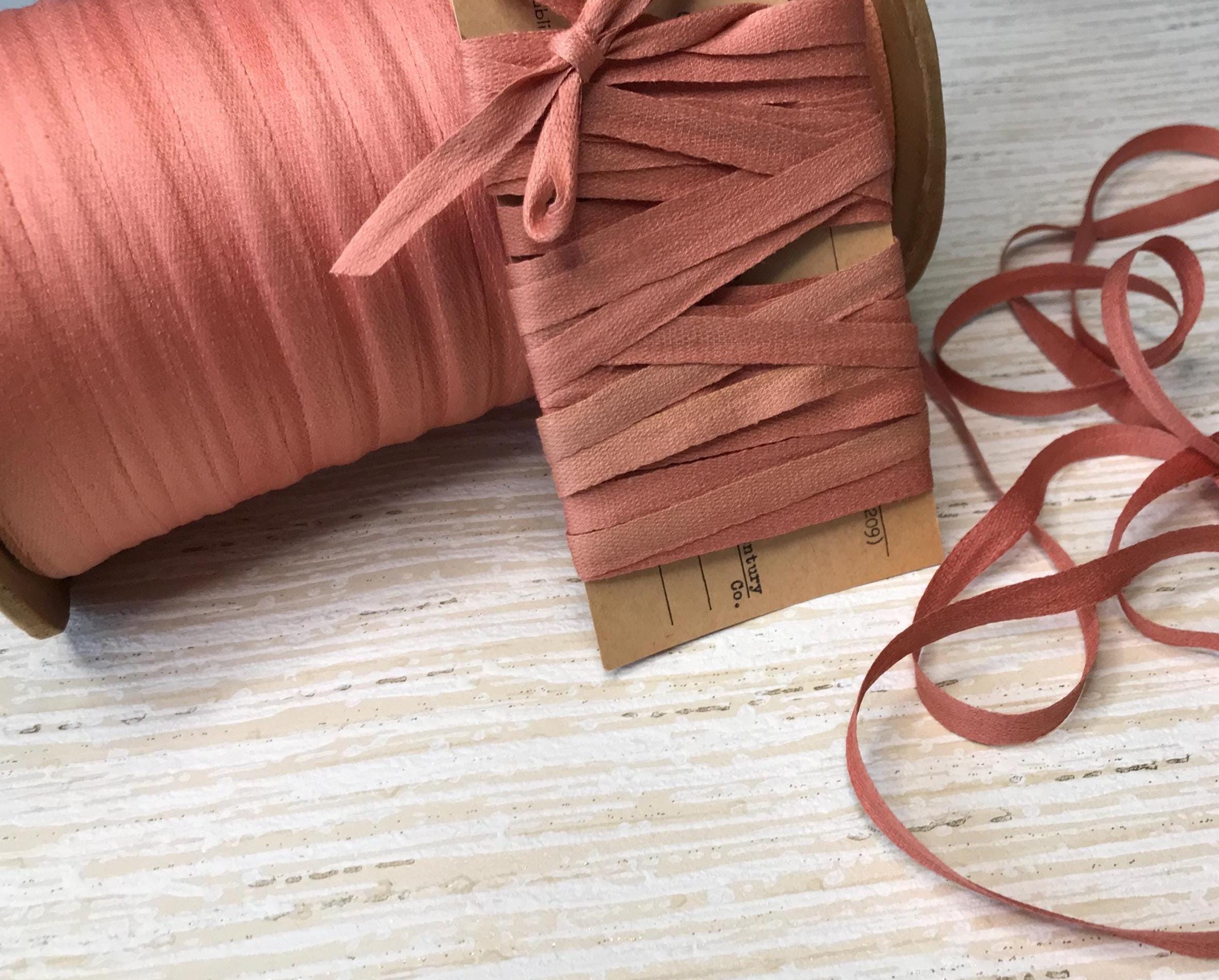 Peach Ribbons 5 Yards Vintage Pretty Peach Ribbon for Junk Journals, Slow Stitching ...