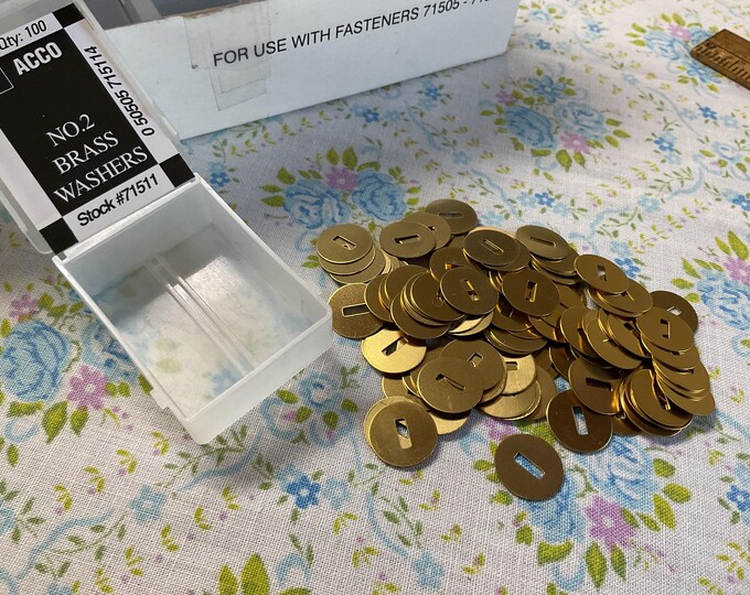 ACCO Brass Washers, 15/32, Box of 100 (71511) : Aazon.in