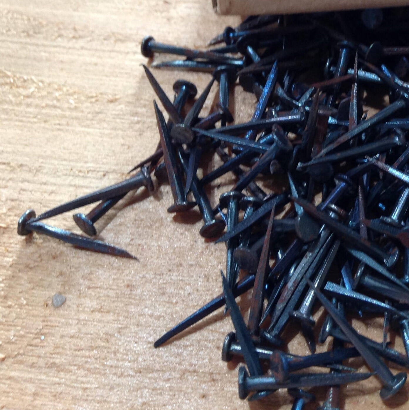 50 Lace Tack Nails 5/8 Rusty Blued Tacks Etsy