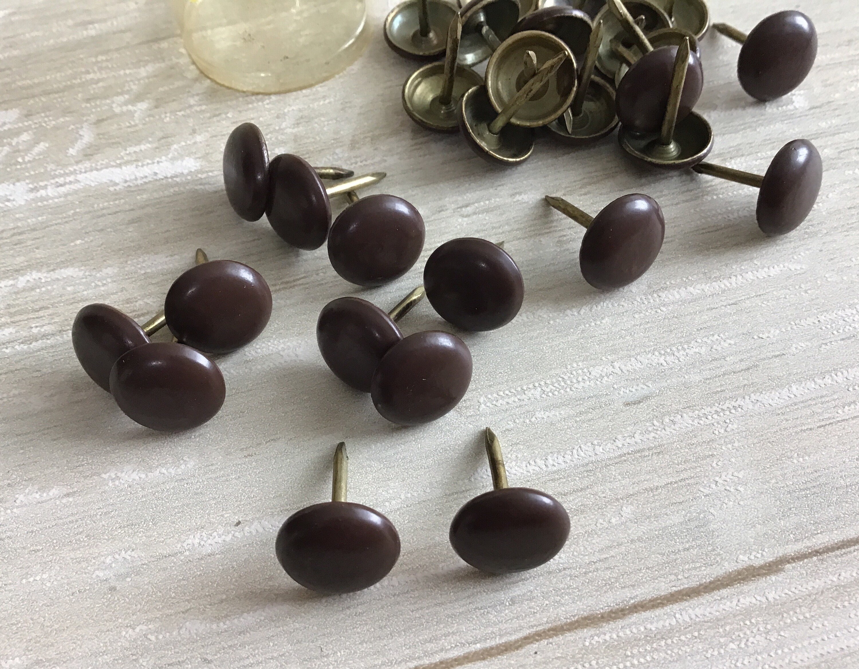 28 Brown Upholstery Nails Furniture Tacks No. 210 Etsy