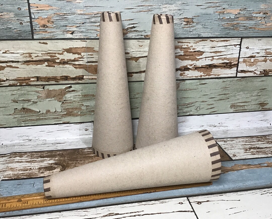 3 Cardboard Cones, Empty Yarn Cones, 9 Tall Etsy