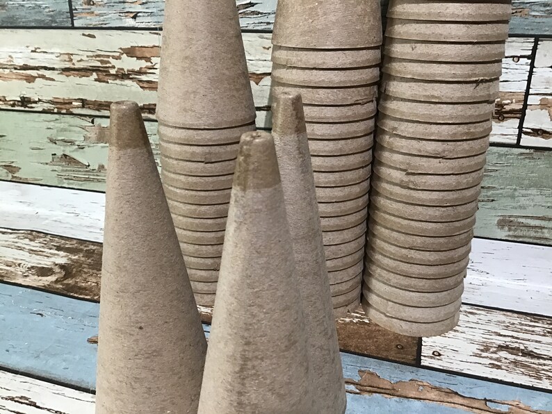 CRAFT CONES 3 Cardboard Cones Empty Yarn Cones Great Etsy