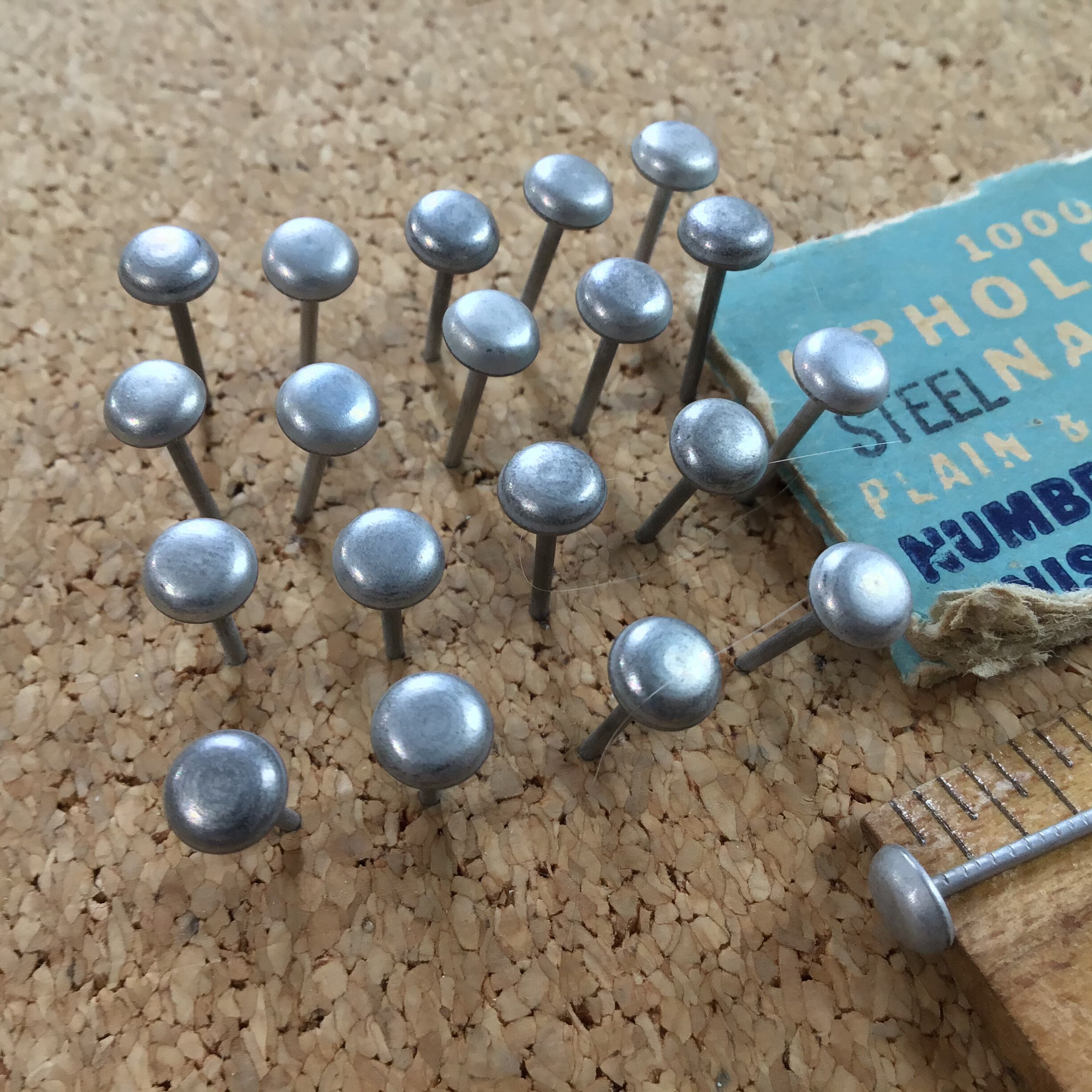 20 Upholstery Nails Furniture Tacks .25 Nail Heads Etsy